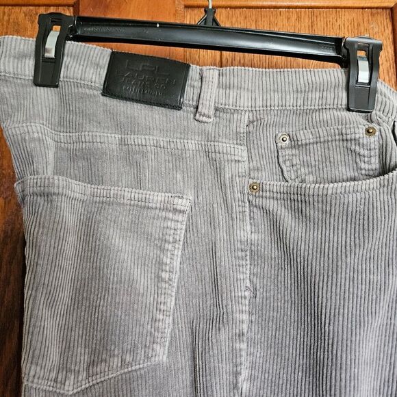 Ralph Lauren Vintage Corduroy Pants – Women’s 12 – Gray Straight Leg - Picture 12 of 12